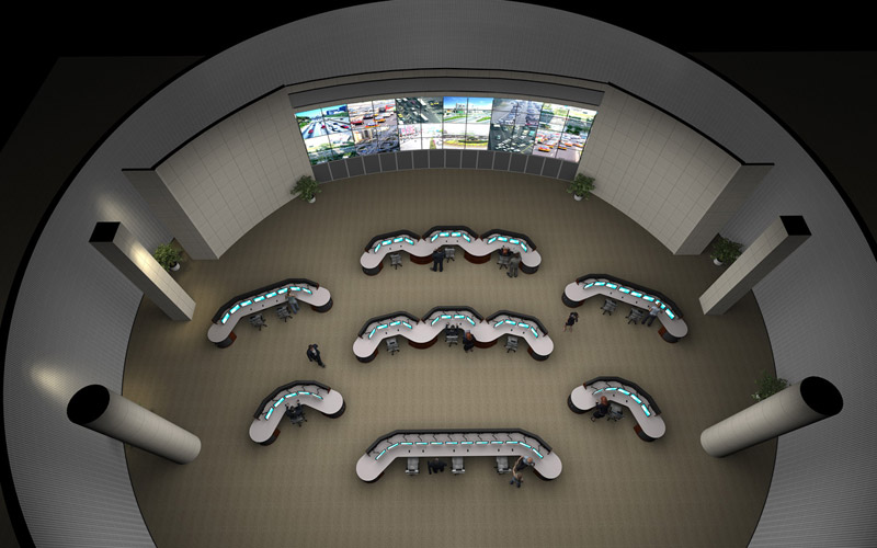 監(jiān)控系統(tǒng)操作控制臺(tái)效果圖