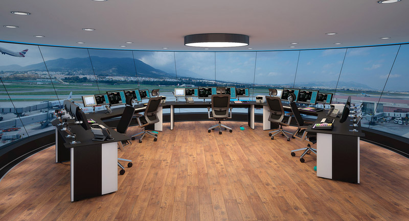 機場塔臺power系列弧形監(jiān)控臺設計圖