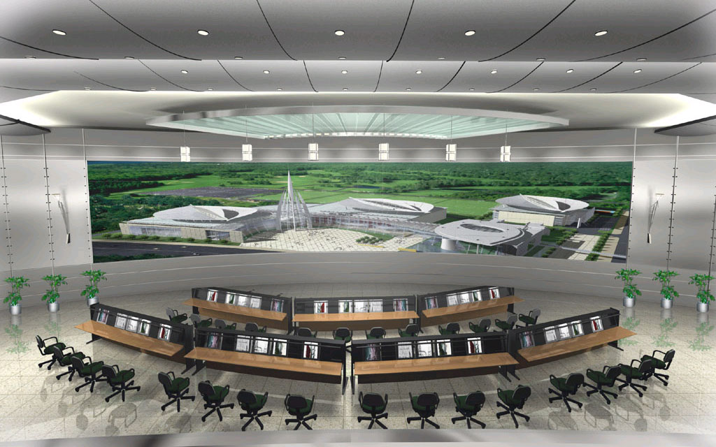 指揮調(diào)度臺設(shè)計(jì)效果圖片